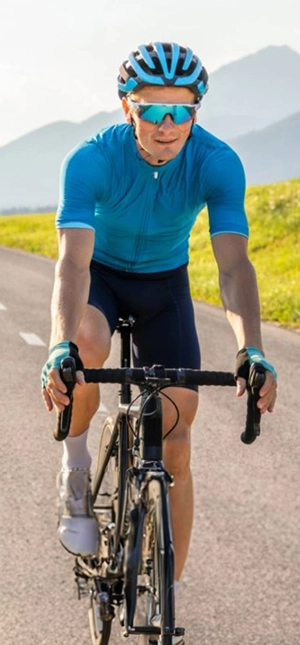 cyclist on a road